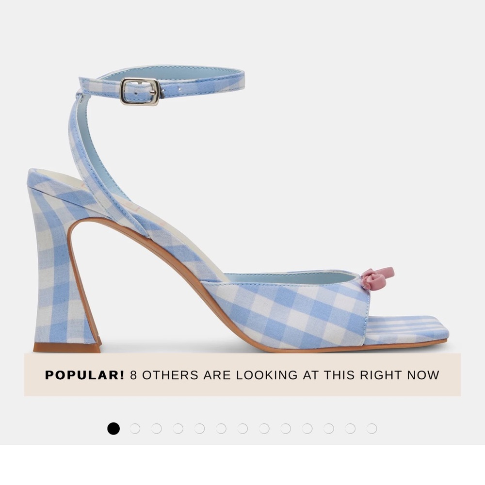 Dolce Vita x For Love and Lemons Gingham Heeled Sandals